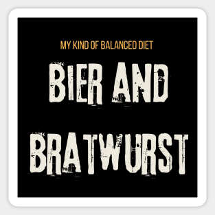 Bier and Bratwurst Sticker